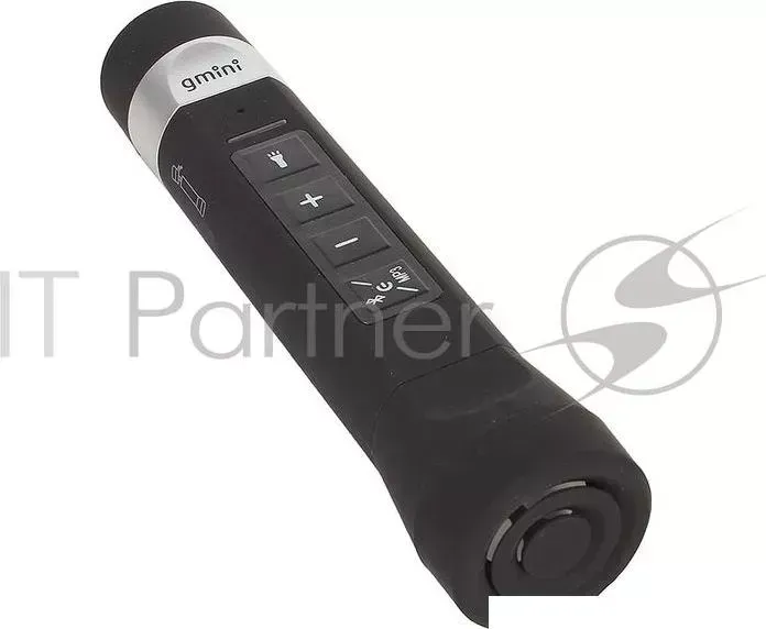 Внешний аккумулятор Gmini "4 в одном" GM-PB-4in1, Gray, Аккумулятор 2600 мАч, BT колонка 2 Вт. LED фонарик 120 Люмен, mp3- плеер gmini "4 в BT 2