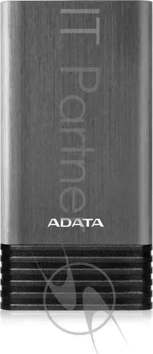 Внешний аккумулятор AData 7000 мА-ч, 2 USB, литий-полимерный, металлический корпус, цвет титан (AX7000-5V-CTI) ADATA Аксессуар мА ч, 2 литий полимерный, AX 5V CTI
