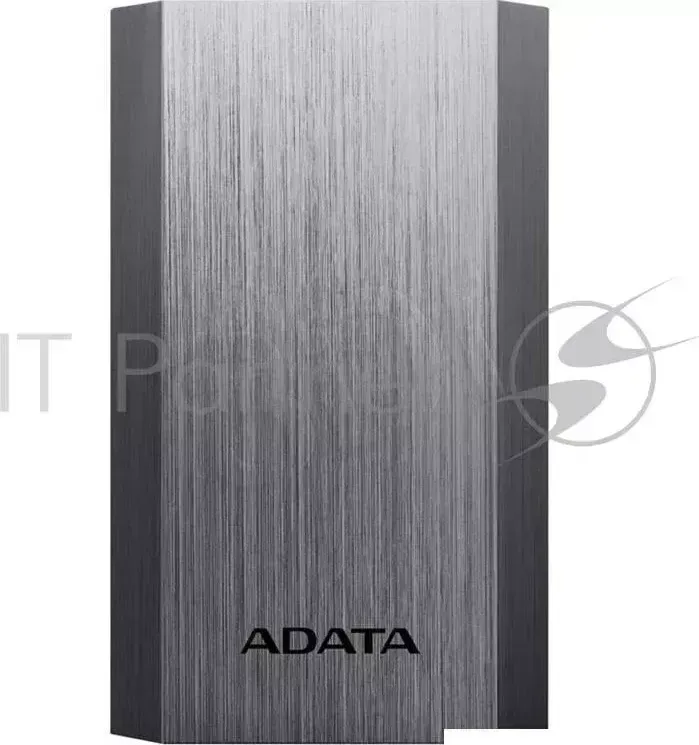Внешний аккумулятор AData 10050 мА-ч, 2 USB, 3*18650, 2.1A, металлический корпус, цвет титан (AA10050-5V-CTI) ADATA Аксессуар мА ч, 2 AA 5V CTI