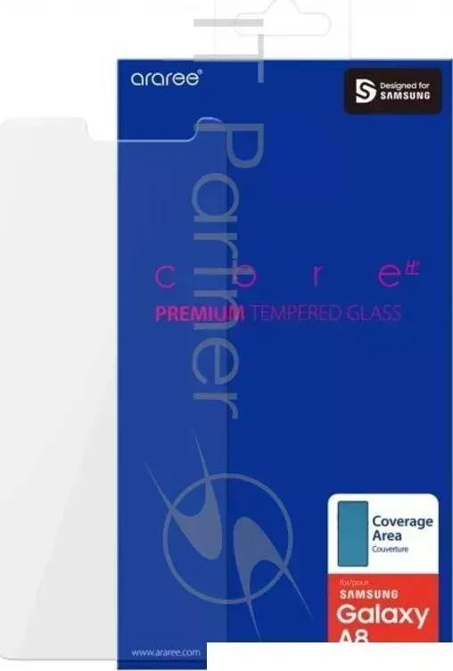 Защитное стекло для экрана SAMSUNG araree Galaxy A8 прозрачная 1шт. (GP-A530KDEEBIA)