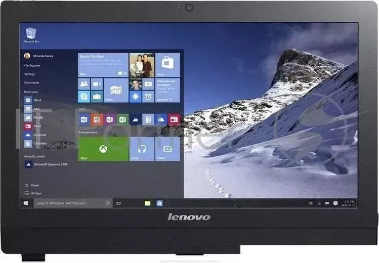Моноблок LENOVO S200z 10HA0012RU black 19.5" HD Cel J3060/4Gb/500Gb/noDVD/W10/k m