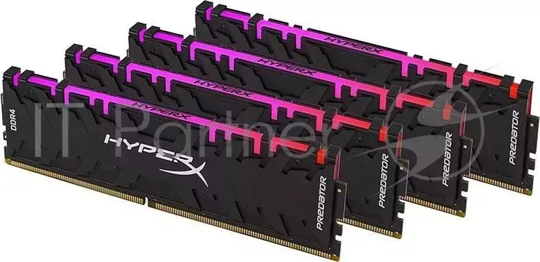 Память оперативная KINGSTON 32GB 2933MHz DDR4 CL15 DIMM Kit of 4 XMP HyperX Predator RGB ( of 4)