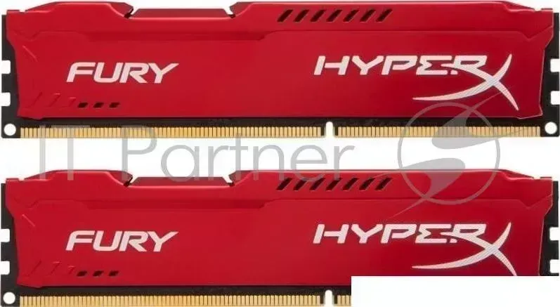Память оперативная KINGSTON 16GB 2933MHz DDR4 CL17 DIMM (Kit of 2) 1Rx8 HyperX FURY Red