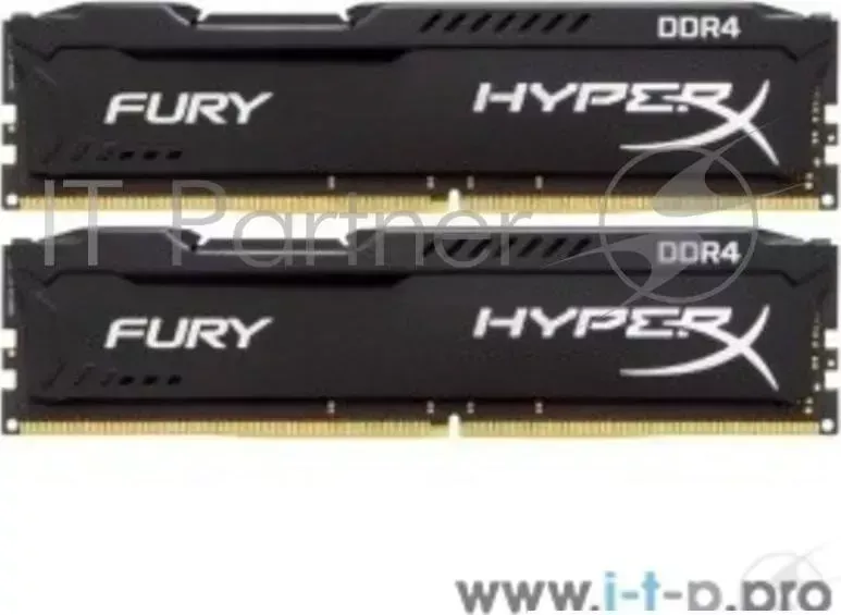 Память оперативная KINGSTON 16GB 3200MHz DDR4 CL18 DIMM (Kit of 2) 1Rx8 HyperX FURY Black