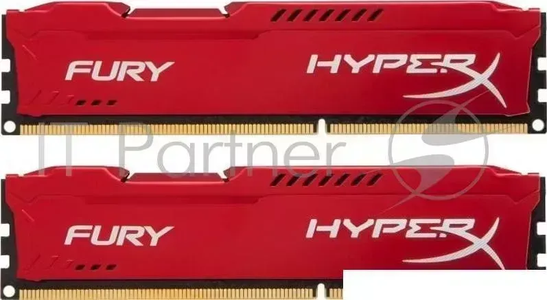 Память оперативная KINGSTON 16GB 3200MHz DDR4 CL18 DIMM (Kit of 2) 1Rx8 HyperX FURY Red