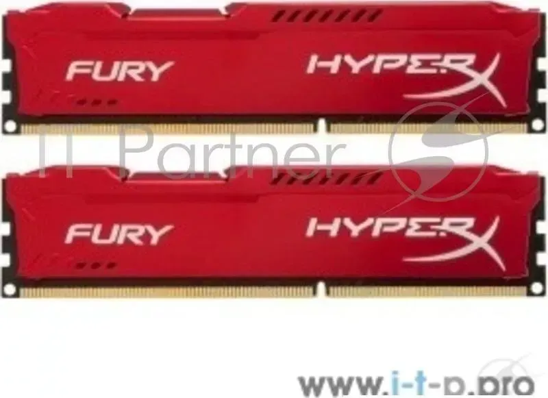 Память оперативная KINGSTON 16GB 3466MHz DDR4 CL19 DIMM (Kit of 2) 1Rx8 HyperX FURY Red
