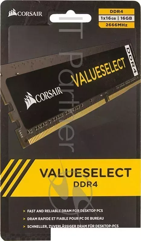 Память DDR4 16Gb 2666MHz CORSAIR CMV16GX4M1A2666C18 RTL PC4 19200 CL18 DIMM 288 pin 1.2В