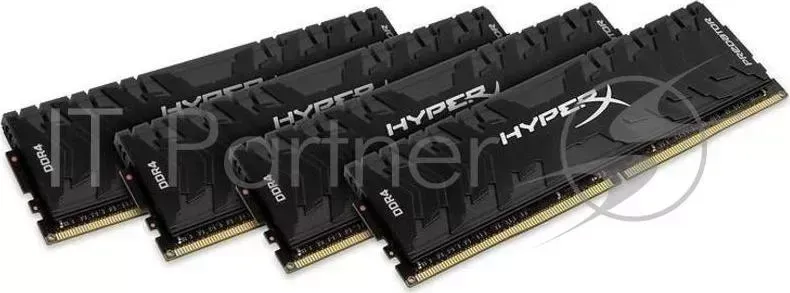 Память оперативная KINGSTON 64GB 2400MHz DDR4 CL12 DIMM Kit of 4 XMP HyperX Predator ( of 4)