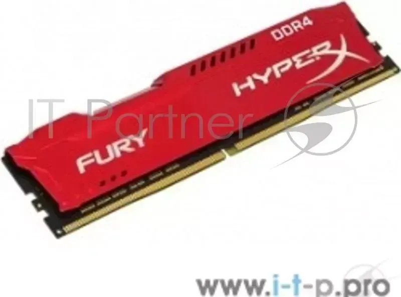 Память оперативная KINGSTON DDR4 2400 DIMM HyperX FURY Red HX424C15FR/16 Non ECC, CL15, 1.2V, Retail 16GB -