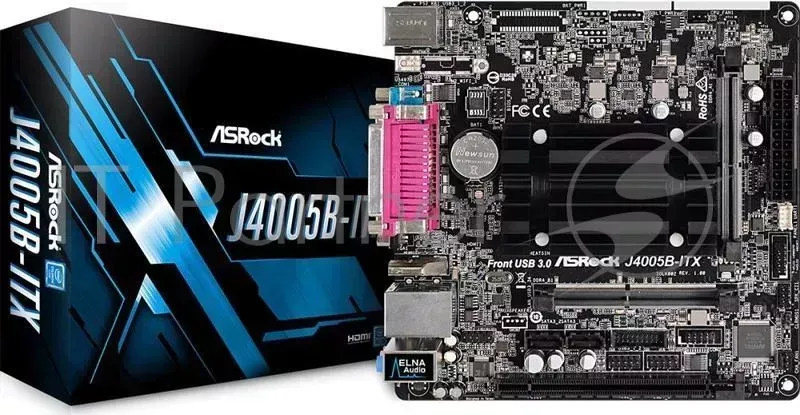 Материнская плата J4005B-ITX, RTL {20} ASROCK J4005B ITX, 20