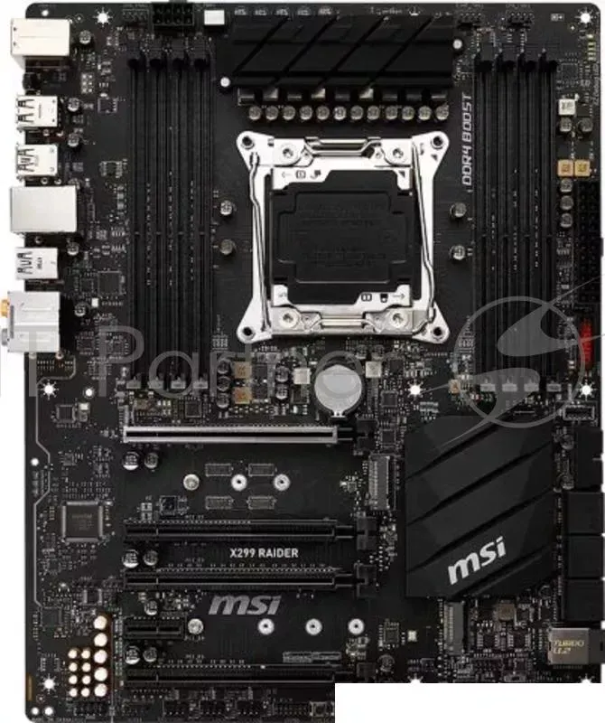Материнская плата MSI X299 RAIDER Soc 2066 Intel X299 8xDDR4 ATX AC 97 8ch 7.1 GbLAN RAID