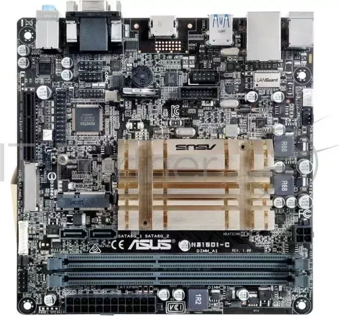 Материнская плата Asus N3150I-C 2xDDR3 mini-ITX AC`97 8ch(7.1) GbLAN+VGA+HDMI ASUS N3150I C,INTEL,BRASWELL N3150,U3S6,MB, RTL 10