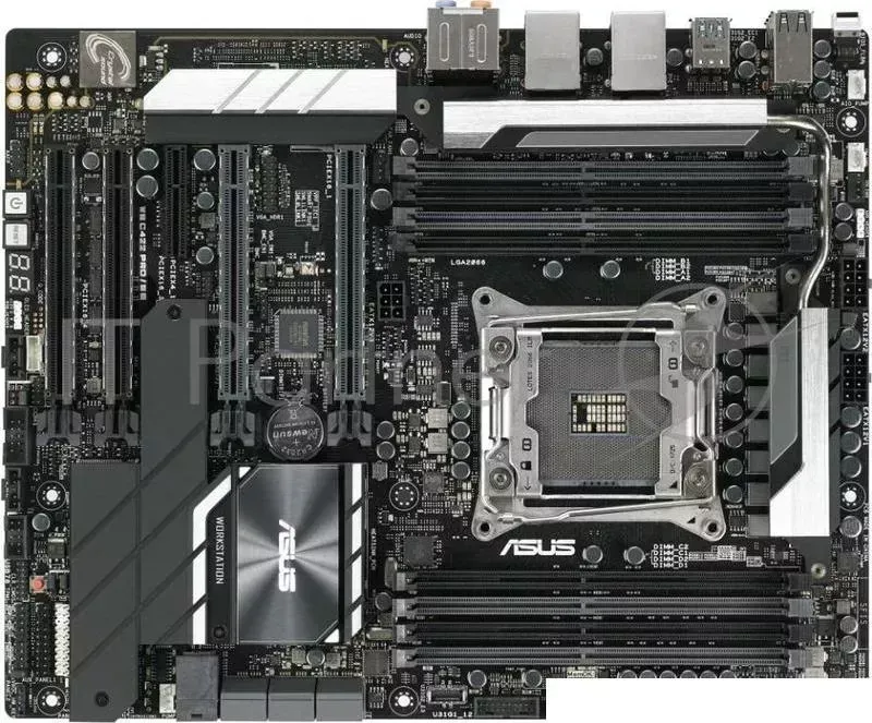 Материнская плата для рабочих станций MB ASUS WS C422 PRO/SE Socket 2066 Core X Series Processors, 8xDIMM, Max. 512GB, DDR4 LR DIMM, 2xPCIe 3.0 x16 x16 mode , 2xPCIe 3.0 x16 x8 mode , 1xPCIe 3.