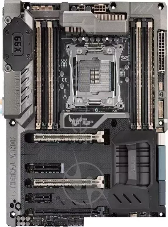 Материнская плата ASUS SABERTOOTH X99 / TUF SABERTOOTH X99 RTL Socket 2011 v3, iX99, 8*DDR3, 3*PCI E, SATA RAID, SATA 6Gb/s, ALC898 8ch, GLAN, USB3.1, ATX
