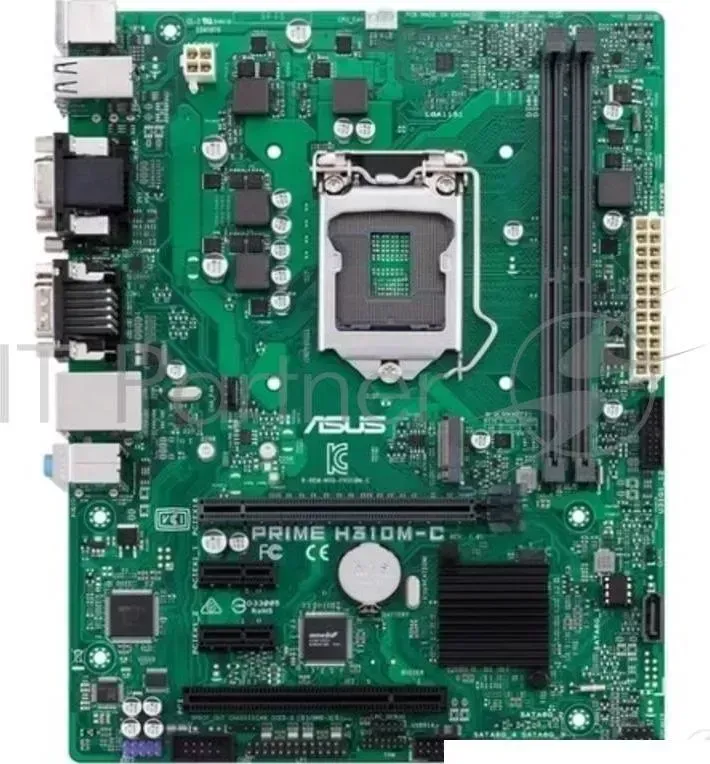 Материнская плата Asus PRIME H310M-C Soc-1151v2 Intel H310 2xDDR4 mATX AC`97 8ch(7.1) GbLAN+VGA+DVI