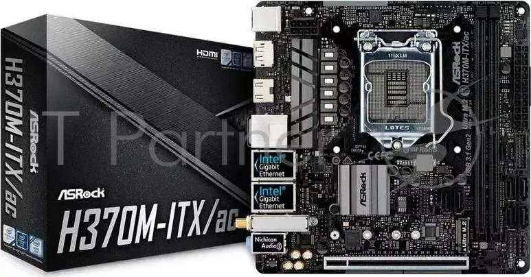 Материнская плата H370 S1151 MITX H370M-ITX/AC ASROCK ASROCK M-ITX/AC
