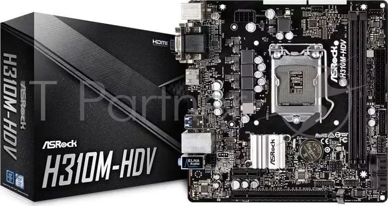 Материнская плата H310 S1151 MATX H310M-HDV ASROCK ASROCK M-HDV