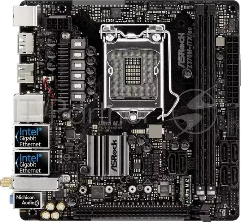 Материнская плата ASROCK Z370M ITX/AC, RTL, 20