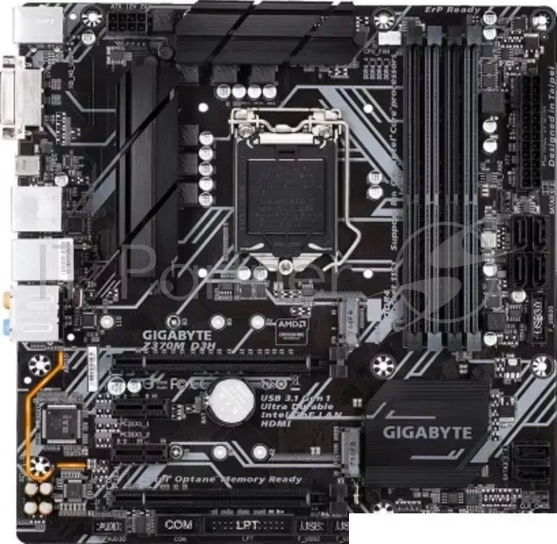 Материнская плата Z370M D3H, Socket 1151, Intel®Z370, 4xDDR4-2666, DVI-D+HDMI, 2xPCI-Ex16, 2xPCI-Ex1, 6xSATA3(RAID 0/1/5/10), 2xM.2, 8 Ch Audio, GLan, GIGABYTE 8 Ch