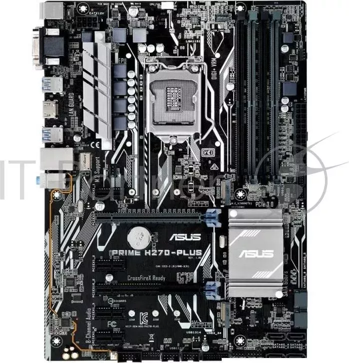 Материнская плата Asus PRIME H270-PLUS Soc-1151 Intel H270 4xDDR4 ATX AC`97 8ch(7.1) GbLAN RAID+VGA+DVI+HDMI