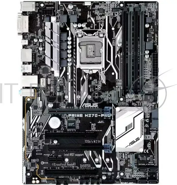 Материнская плата Asus PRIME H270-PRO Soc-1151 Intel H270 4xDDR4 ATX AC`97 8ch(7.1) GbLAN RAID+VGA+DVI+HDMI