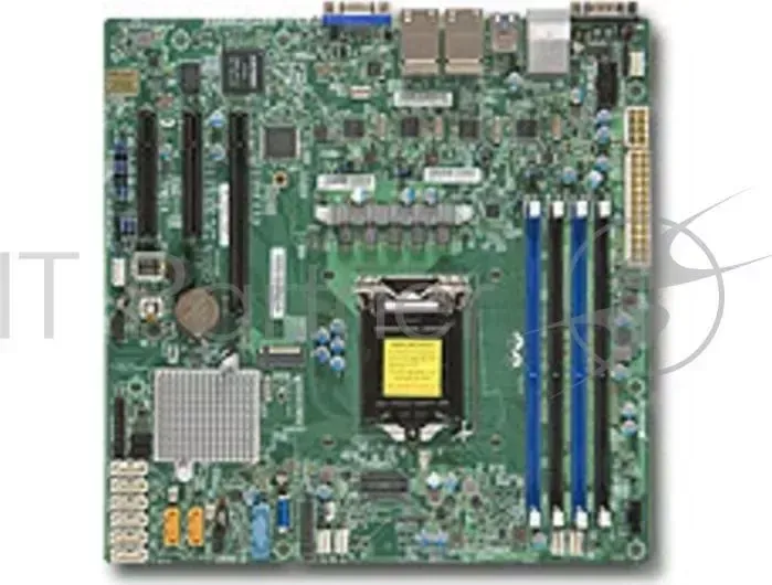 Материнская плата Supermicro MBD-X11SSH-LN4F-O, Soc-1151 iC236 mATX 4xDDR4 8xSATA3 SATA RAID i210AT 4xGgbEth Ret