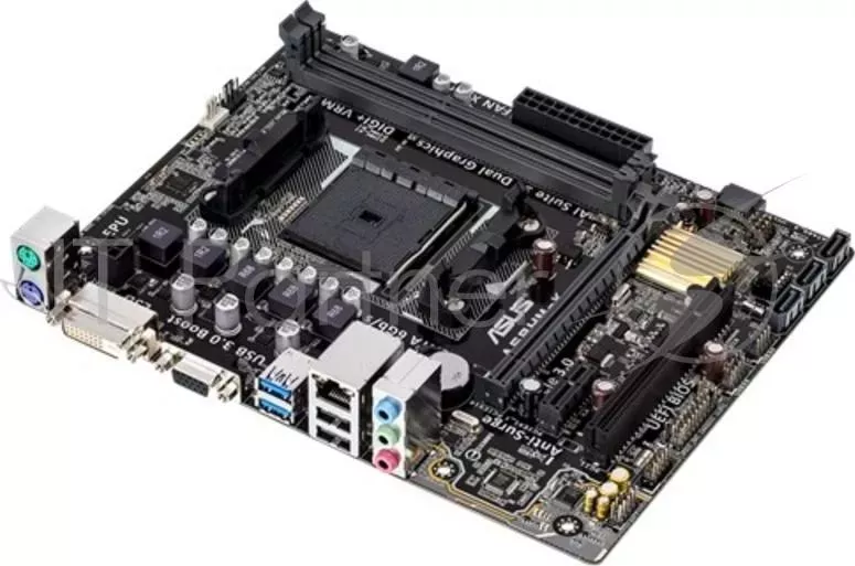 Материнская плата Asus A68HM-K Soc-FM2+ AMD A68H 2xDDR3 mATX AC`97 8ch(7.1) GbLAN RAID+VGA+DVI