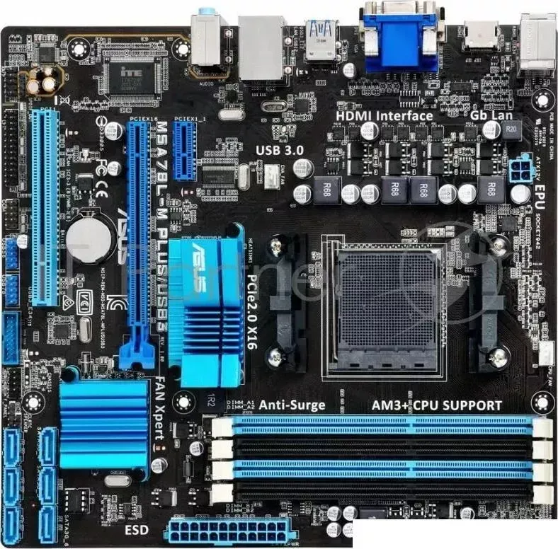Материнская плата MB ASUS AMD 760G 780L mATX bulk