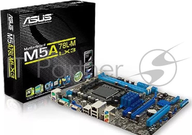 Фото №1 Материнская плата Asus M5A78L-M LX3 Soc-AM3+ AMD 760G 2xDDR3 mATX AC`97 8ch(7.1) GbLAN RAID+VGA