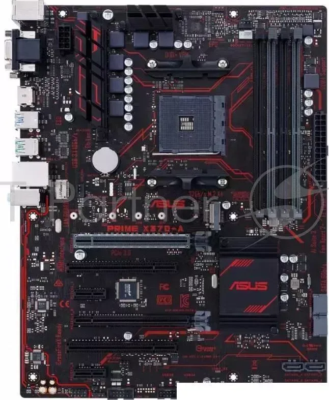 Материнская плата Asus PRIME X370-A Soc-AM4 AMD X370 4xDDR4 ATX AC`97 8ch(7.1) GbLAN RAID+DVI+HDMI