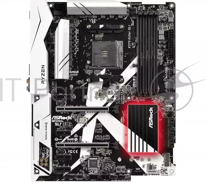 Материнская плата Asrock X370 KILLER SLI Soc-AM4 AMD X370 4xDDR4 ATX AC`97 8ch(7.1) GbLAN RAID+HDMI