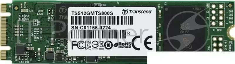 Жесткий диск M.2 2280 512GB TRANSCEND MTS800 Client SSD TS512GMTS800S SATA 6Gb/s, 500/450, IOPS 70/75K, MLC, Retail