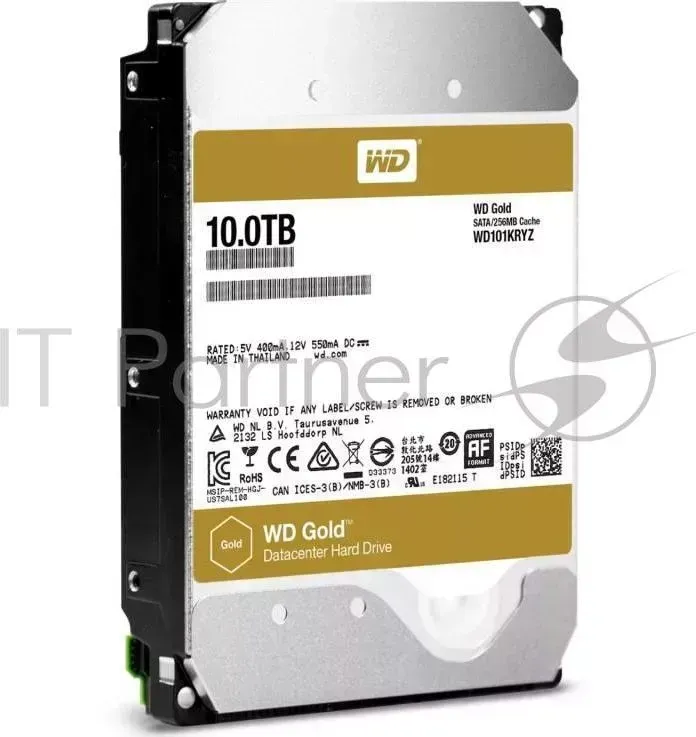 Жесткий диск SATA 10TB 7200RPM 6GB/S 256MB GOLD WD101KRYZ WDC