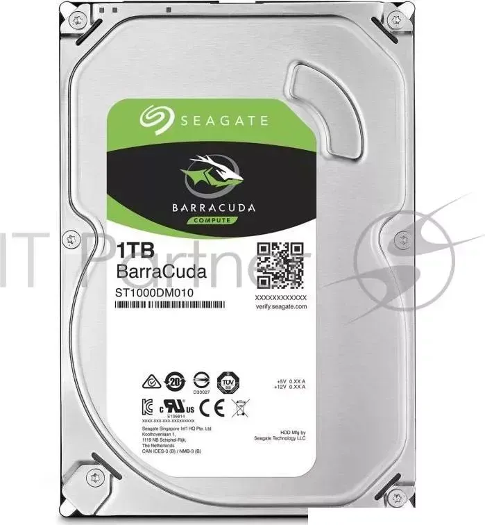 Жесткий диск SEAGATE Original SATA III 1Tb ST1000DM010 Barracuda 7200rpm 64Mb 3.5"