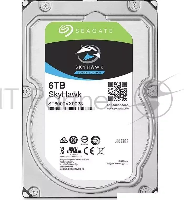 Жесткий диск SEAGATE Original SATA III 6Tb ST6000VX0023 Video Skyhawk 7200rpm 256Mb 3.5"