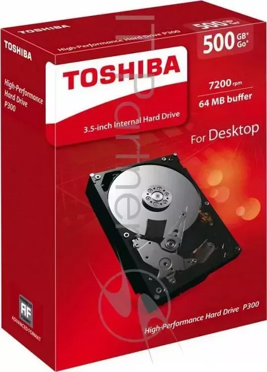 Жесткий диск TOSHIBA SATA III 500Gb HDWD105EZSTA P300 7200rpm 64Mb 3.5" Rtl