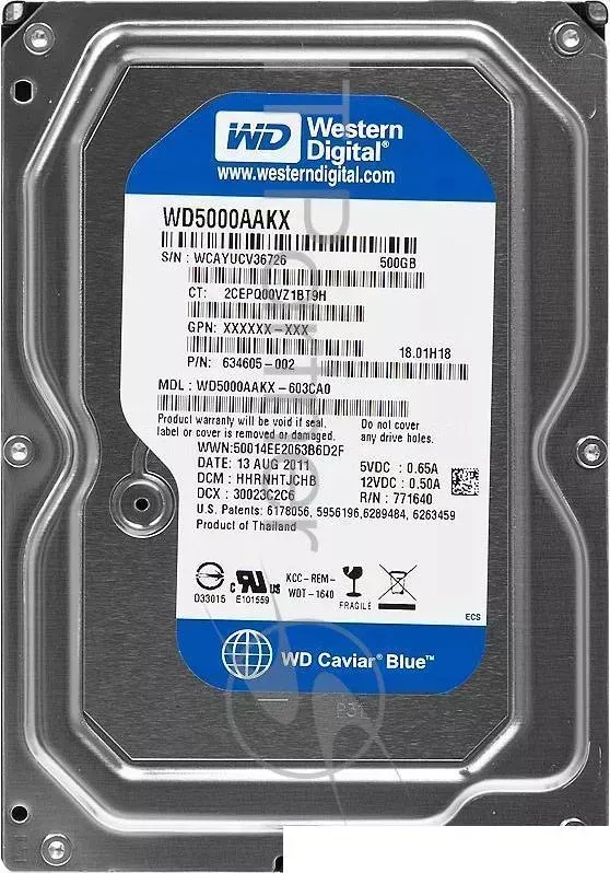 Жесткий диск HP SATA-III 500Gb QK554AA (7200rpm) 8Mb 3.5" Hewlett-Packard HP 500GB 7200rpm SATA 6Gbps