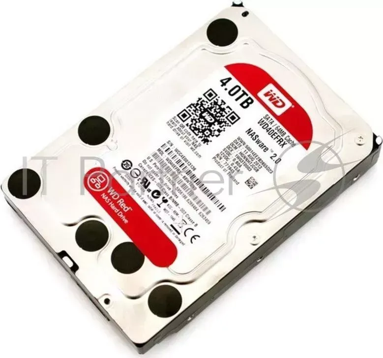 Жесткий диск WD Original SATA-III 4Tb WD40EFRX NAS Red 64Mb 3.5" WESTERN DIGITAL WD