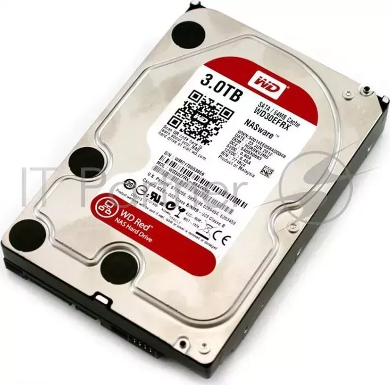 Жесткий диск WD Original SATA-III 3Tb WD30EFRX NAS Red 64Mb 3.5" WESTERN DIGITAL WD