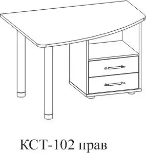 Кст 102 угловой компьютерный стол