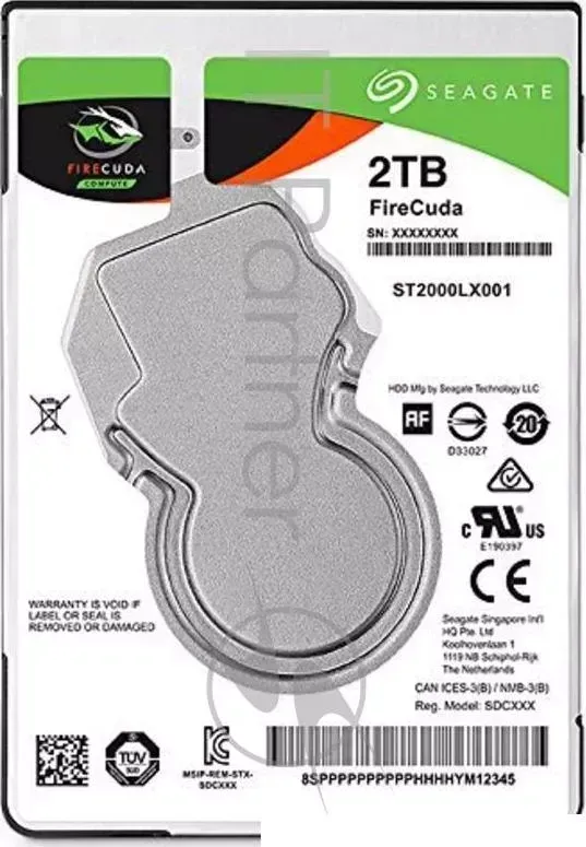 Жесткий диск SATA2.5" 2TB 5400RPM 128MB ST2000LX001 SEAGATE