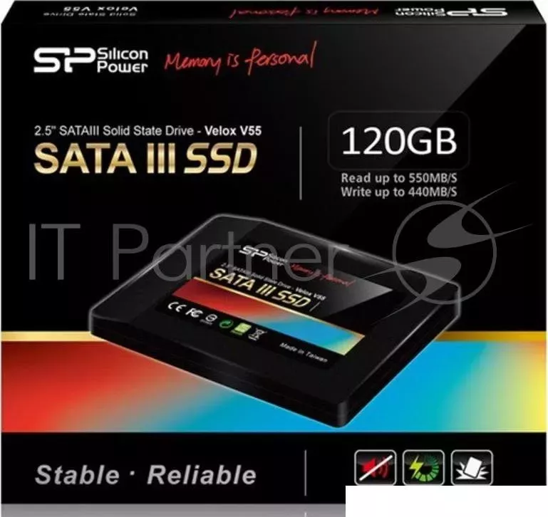 Жесткий диск 120GB SILICON POWER V55, 2.5", SATA III