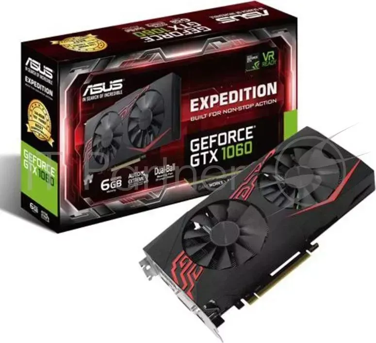 Видеокарта Asus PCI-E EX-GTX1060-6G nVidia GeForce GTX 1060 6144Mb 192bit GDDR5 1506/8008 DVIx1/HDMIx2/DPx2/HDCP Ret