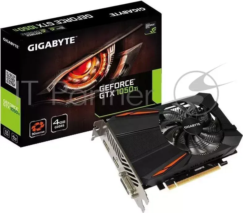 Видеокарта PCIE16 GTX1050TI 4GB GDDR5 GV-N105TD5-4GD V1.1 GIGABYTE