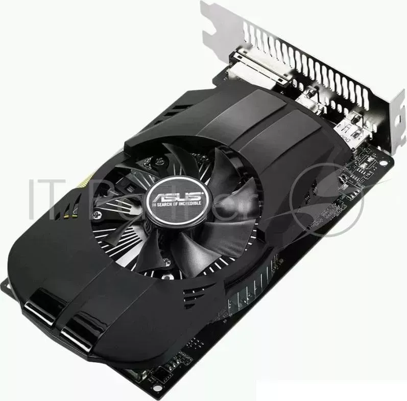 Видеокарта ASUS GeForce GTX1050Ti Phoenix / 4GB GDDR5 128bit / DVI D, HDMI, DisplayPort / PH GTX1050TI 4G / RTL