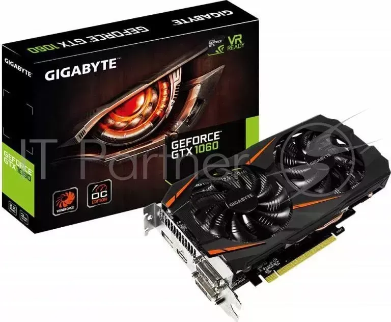 Видеокарта GIGABYTE GV N1060WF2OC 3GD RTL