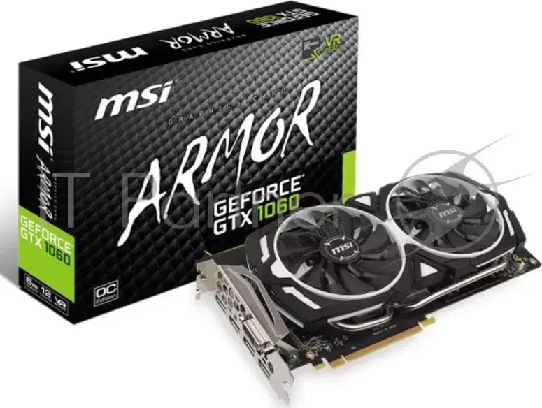 Видеокарта MSI GTX 1060 ARMOR 6G OCV1 RTL