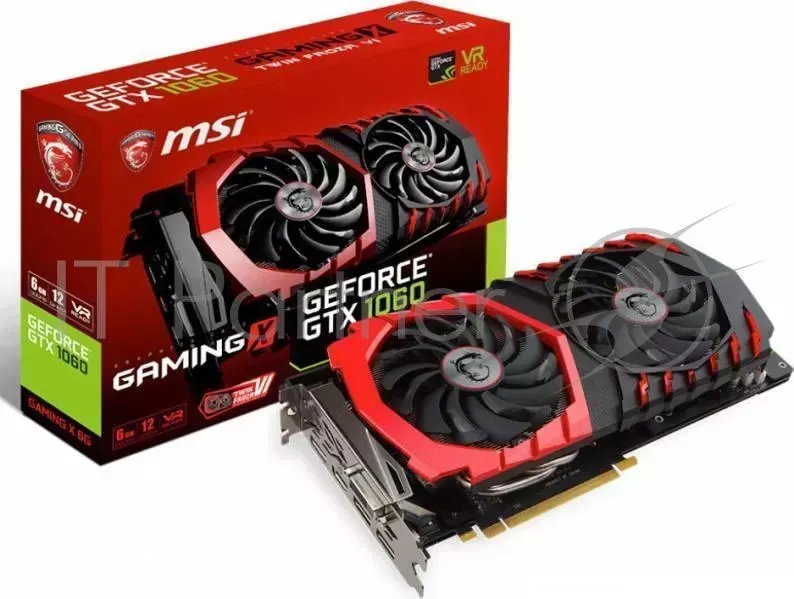 Видеокарта MSI PCI E GTX 1060 GAMING X 6G nVidia GeForce GTX 1060 6144Mb 192bit GDDR5 1594/8100 DVIx1/HDMIx1/DPx3/HDCP Ret