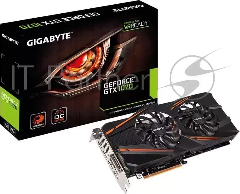 Видеокарта GIGABYTE GV N1070WF2OC 8GD RTL