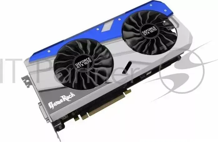Видеокарта PALIT PCI-E PA-GTX1070 GAMEROCK 8G nVidia GeForce GTX 1070 8192Mb 256bit GDDR5 1556/8000 DVIx1/HDMIx1/DPx3/HDCP Ret